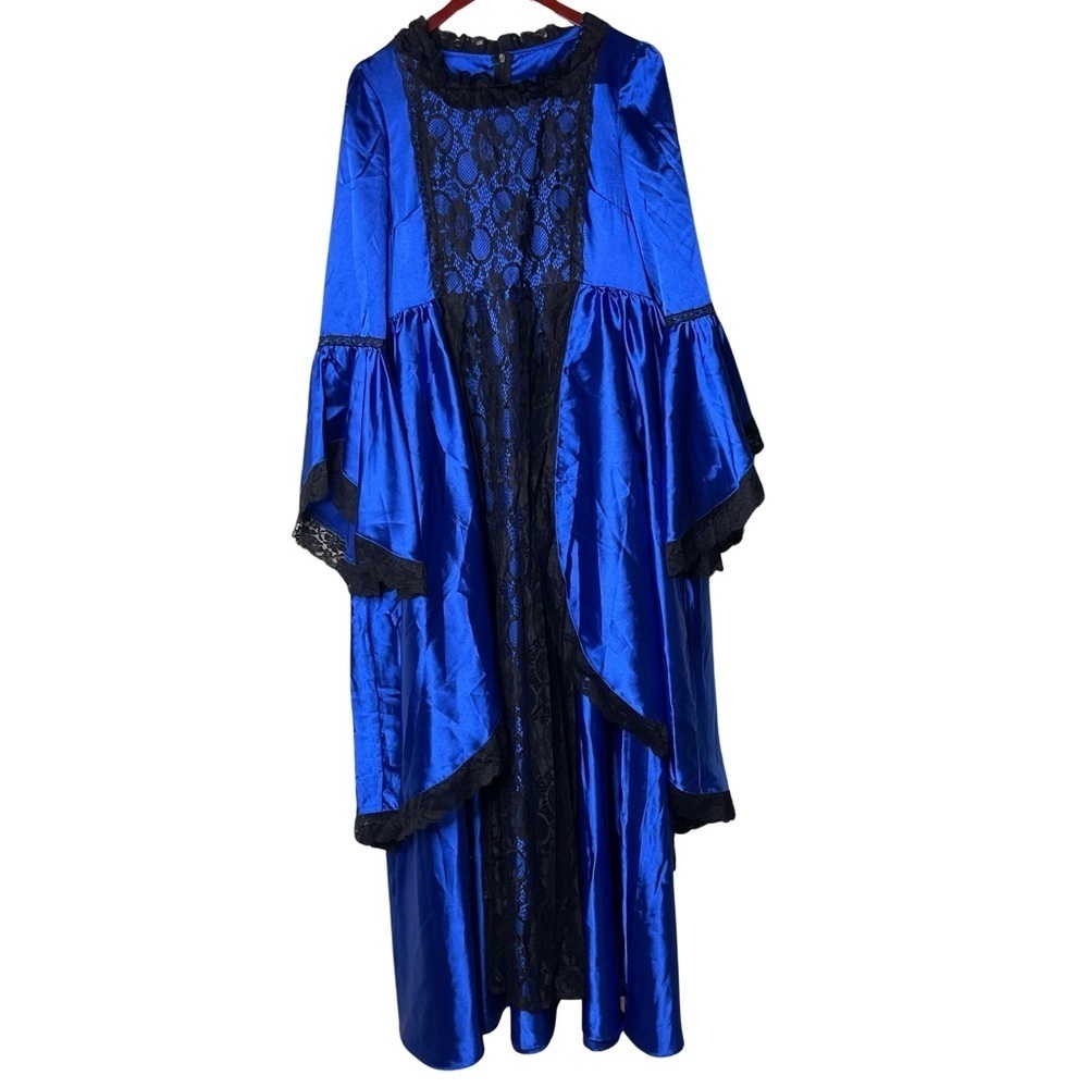 Medieval Renaissance Queen Witch Victorian Long Ball Gown Halloween Costum Dress